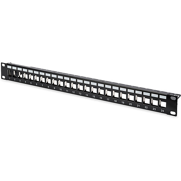 DIGITUS Modular Patch Panel unges. 24Port,Blank,1HE,sw DN-91411